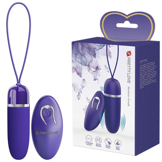 ВІбропуля з пультом керування PRETTY LOVE darlene - Youth, 12 vibration functions Wireless remote co Sex Aura