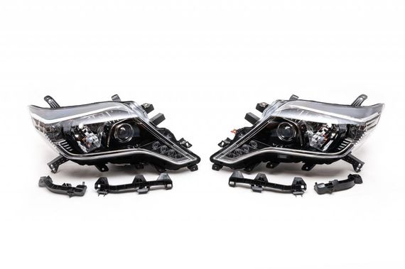 Передня оптика LED (2013-2017, 2 шт) Без AFR адаптації для Toyota Land Cruiser Prado 150