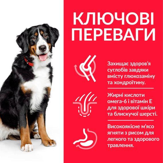 Корм Hill's Science Plan Canine Adult Large Breed Lamb & Rice сухий з ягнятком для собак великих та гігантських порід 14 кг | Зображення 1