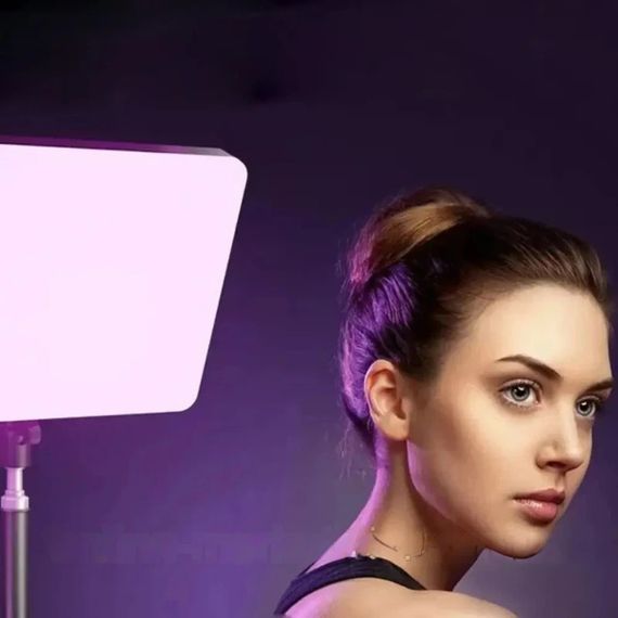 LED-лампа RGB F99 для студійного освітлення 22х15,5см з пультом, від мережі (234575641_826) | Зображення 6