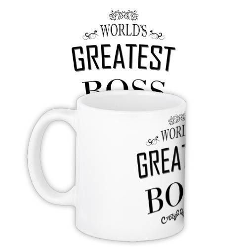 Кружка с принтом Greatest boss 330 мл (KR_FR005)