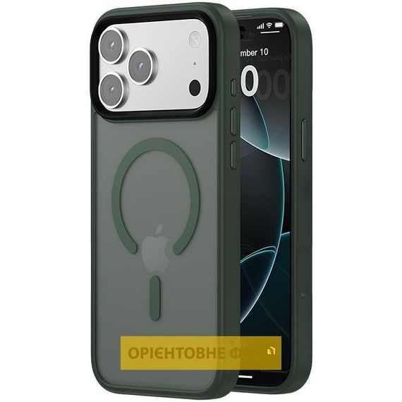 Чохол Ummi Colorful with MagSafe для Apple iPhone 17 Air (6.5") Зелений / Dark Green