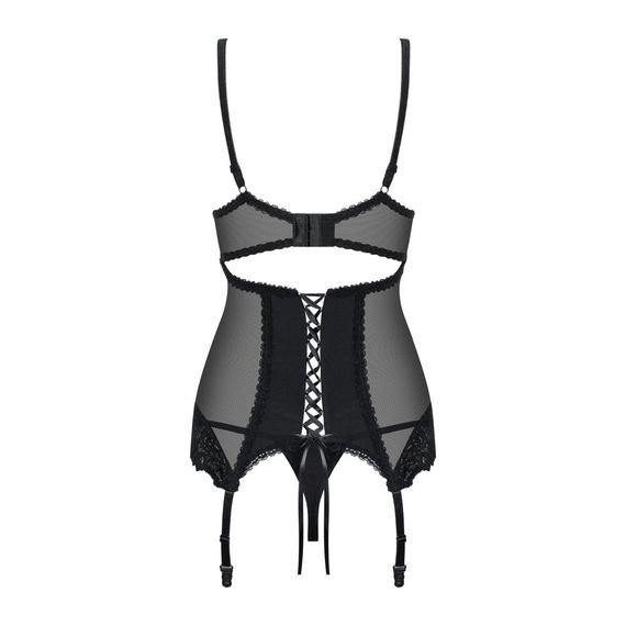 Комплект Obsessive Amallie корсет та стрінги L/XL | Зображення 5