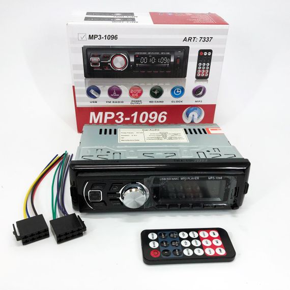 Автомагнітола MP3-1096 BT ISO зі знімною панеллю 4х50W, Магнітофон для машини авто автомобіля | Зображення 6