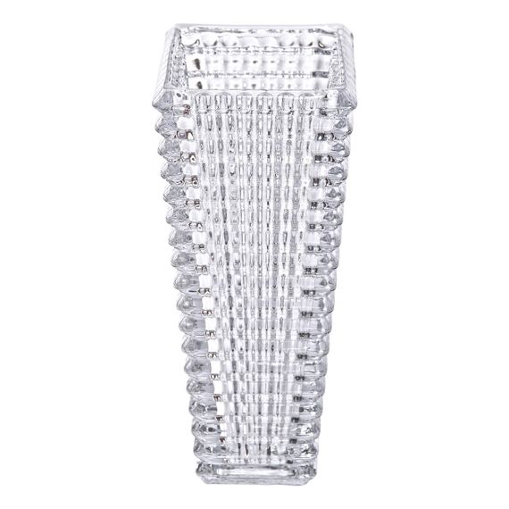 Прямокутна декоративна скляна ваза 13,5 x 10 x 22 см | Зображення 1