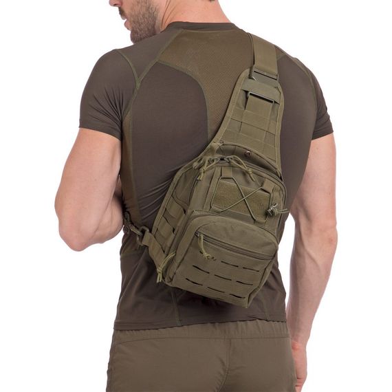 Сумка-слінг тактична з однією лямкою SILVER KNIGHT YQS-099 (30x23x15см) 10л | Зображення 4