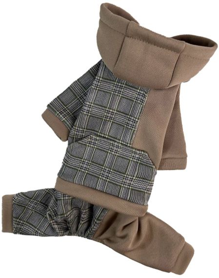 Костюм з клiтинкою беж D-182 | Зображення 2