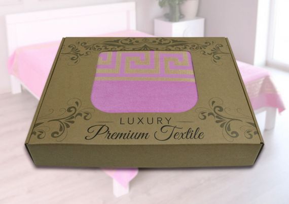 Махрове покривало 200х215см (Піке) Рожеве | Зображення 4