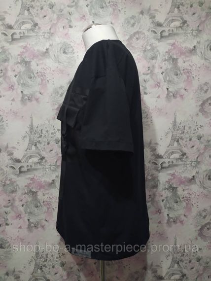 Футболка мужская трикотажная черный oversize унисекс 42 | Зображення 2