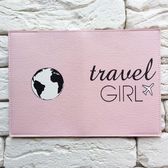 Обложка для паспорта Travel girl 2 (розовый) | Зображення 2