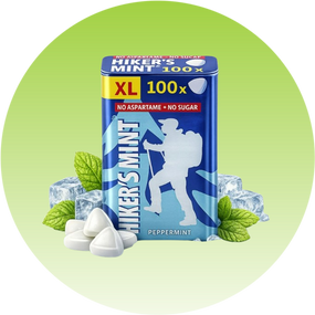 Освіжаючі м'ятні пастилки Hiker's Peppermint 70 г, 100 шт