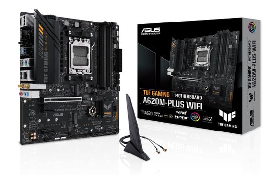 Материнcкая плата ASUS TUF GAMING A620M-PLUS WIFI sAM5 A620 4xDDR5 HDMI DP Wi-Fi BT mATX 90MB1F00-M0EAY0 | Зображення 8