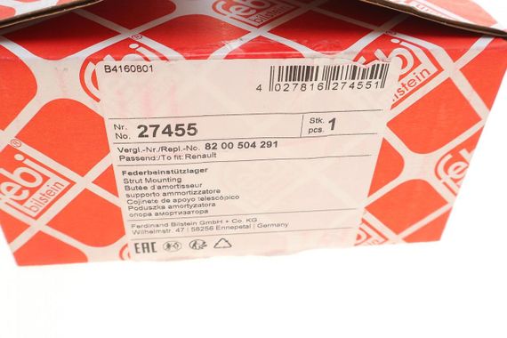 Подушка амортизатора переднього Nissan Micra Renault Clio 03- L  27455 | Зображення 5