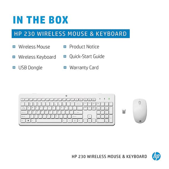 Комплект HP 230 Wireless UA White (3L1F0AA) | Зображення 4
