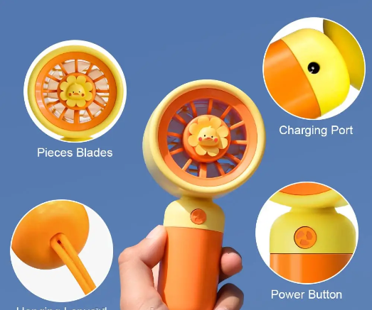 Бездротовий вентилятор на підставці від USB, Дорожній міні вентилятор   знижка | Зображення 5