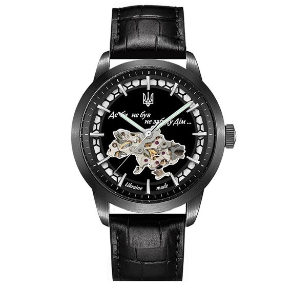 Годинник наручний Awarder 043-1 Де би не був All Black Leather Miyota