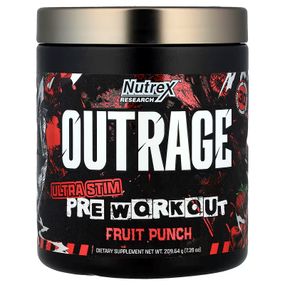Передтренувальний комплекс Nutrex Outrage Ultra Stim Pre Workout 209,64 г, Fruit Punch