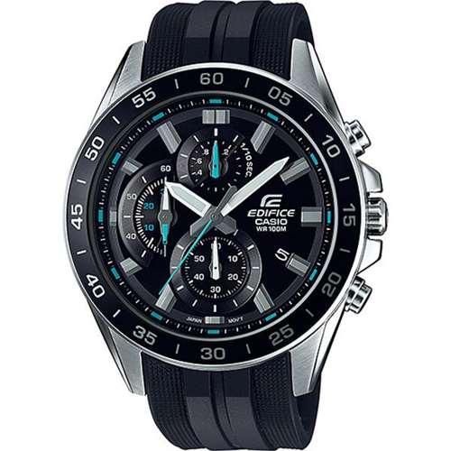 Водонепроницаемые кварцевые наручные часы Casio оригинал Япония Edifice EFV-550P-1AVUEF с полимерным ремешком