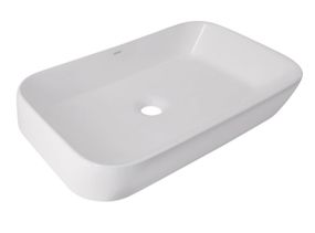 Раковина накладна Qtap Scorpio 550x390x120 White з донним клапаном QT14112243WN48463