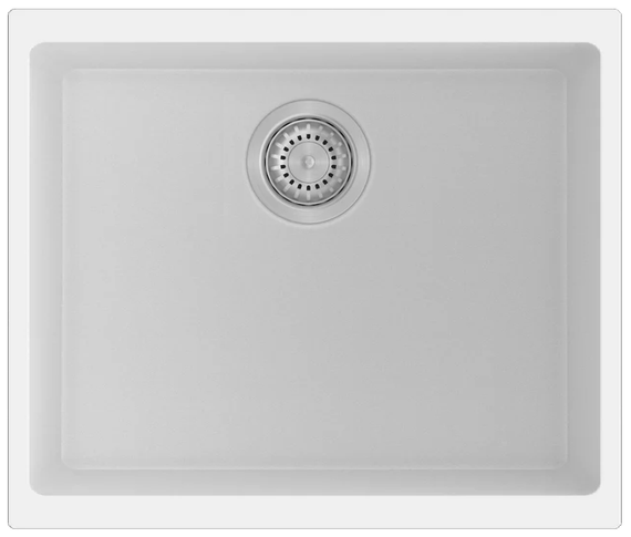 Гранітна мийка Fabiano Navio 53x46 Alpine White 8221.301.1602