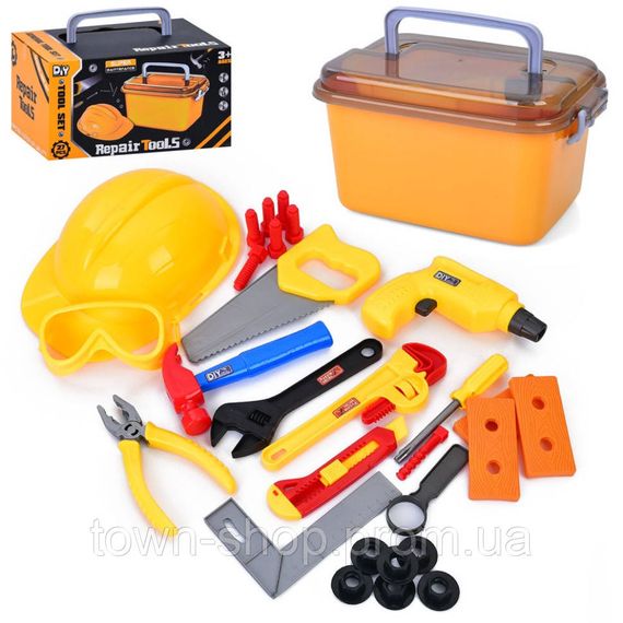 Игровой набор инструментов "Repair Tools" H-566 каска, ящик, молоток