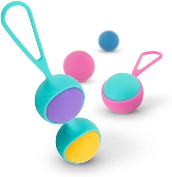 Набір вагінальних кульок PMV20: Vita – Kegel Ball Set, маса 40, 50, 60 г, два тримачі | Зображення 2