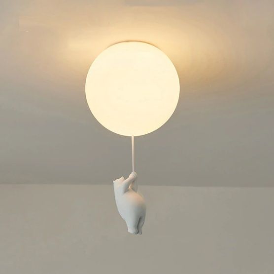 Люстра стельова на 1 лампочку 26808 Білий 60х30х30 см. | Зображення 1