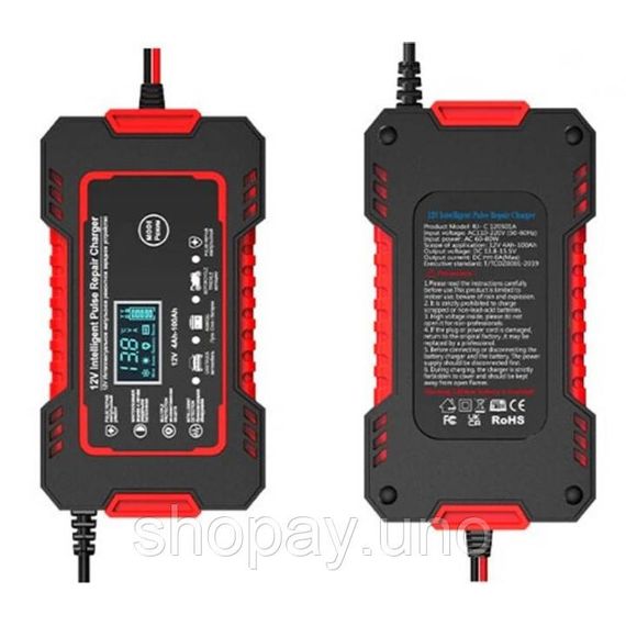 Интеллектуальное зарядное устройство EAFC 12V 6A для авто и мото аккумуляторов | Зображення 1