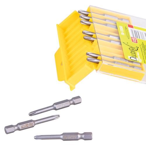 Alloid. Набір біт магнітних для шуруповерта PH2  50мм, S2 (10шт) | Зображення 2