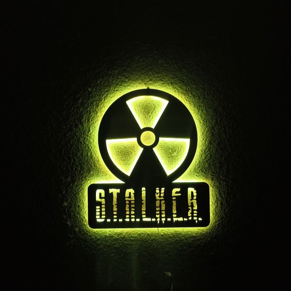 Панно декоративне картина на стіну Сталкер LED підсвітка 16 кольорів пульт 350х400 acr-p000200 | Зображення 4