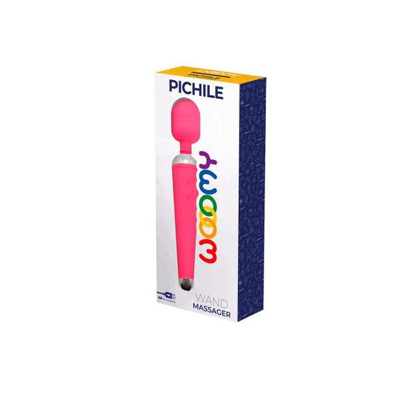 Вибромассажер Wooomy Pichile, мощный, 10 режимов вибрации Sex Aura | Зображення 1