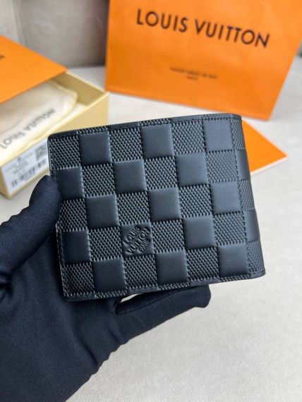 Гаманець чорний Louis Vuitton Multiple Damier Infini k416 | Зображення 2