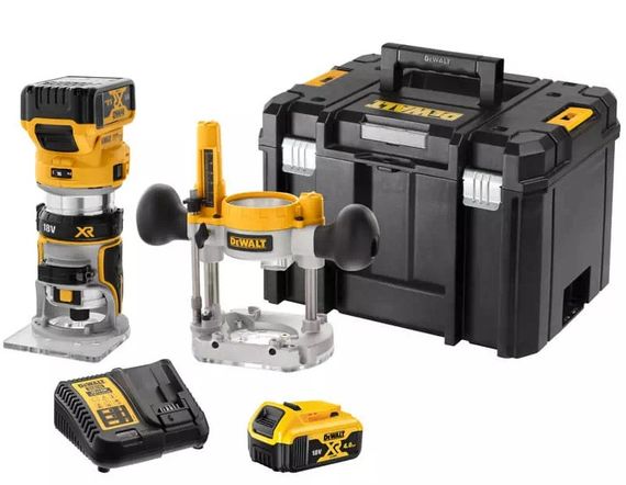 Фрезер акумуляторний DeWalt з АКБ та ЗП DCW604P2