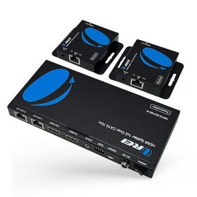 1x2 удлинитель HDMI через CAT6/7, до 50 метров, шлейфовый выход, ИК-управление и EDID (HD12-EX165-K)