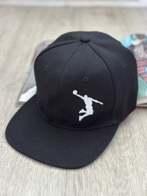 Кепка снепбек (Snapback) Джордан Чорний Jordan 56-61р (9103)