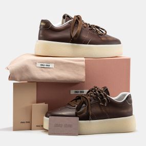 Кросівки жіночі Miu Miu (Шкіра) топ 2118 40 25.5