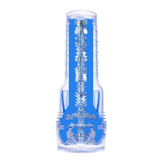 Мастурбатор Fleshlight Turbo Core Blue Ice, оральний секс (глибоке горло) | Зображення 4