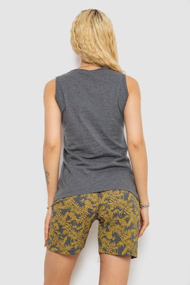 Пижама женская с принтом, цвет серый, 243R9639 | Зображення 3