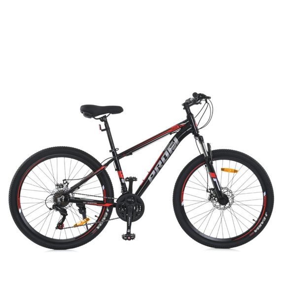 Велосипед MTB2602-2, 26 дюймів, алюмінієва рама 13 Shimano 21SP чорно-червоний | Зображення 1