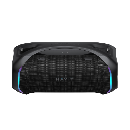 Портативна колонка 100W чорний Party Blast Havit HV-SK910BT-BK (TWO MIC) | Зображення 1