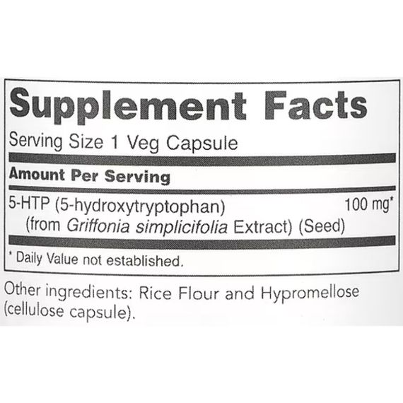 Тріптофан Protocol for Life Balance 5-HTP 100 mg 90 Veg Caps | Зображення 1