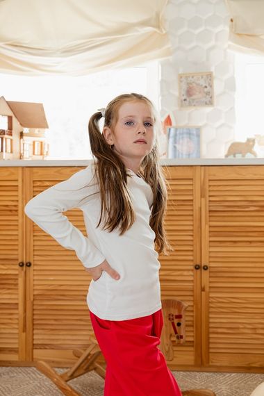 Джемпер для дівчинки Носи своє 146 Білий (p-6677-48076) | Зображення 3