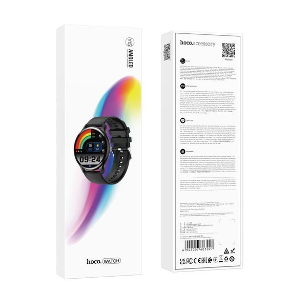 Смарт Годинник Hoco Y15 AMOLED Колір Чорний | Зображення 1