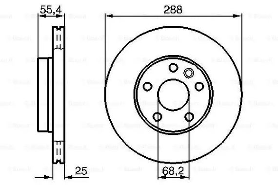 Диск гальмівний VW SHARAN, FORD GALAXY, BOSCH (0986478893) | Зображення 4