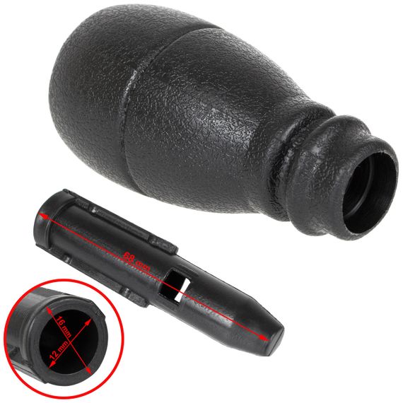 Peugeot Partner I (96-07) ручка перемикання передач КПП CHROM з адаптером, Пежо Партнер 1 | Зображення 1