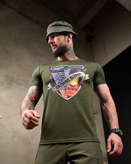 Тактична потоотвідна футболка Паліво oliva ПП7724 | Зображення 6