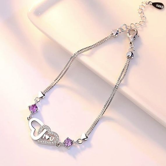 Жіночий браслет Primolux Love на руку - Purple | Зображення 3