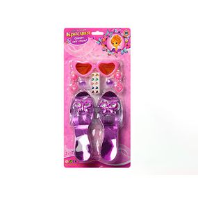 Туфлі M 0303 U/R 18см, окуляри, сережки, наклейки, на листі, 19-38-5,5см (6903117767016)