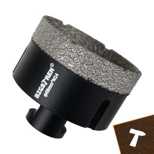 Набор алмазных коронок BIGSTREN M14 6–68 мм + адаптер — 6 предметов для керамики, камня и мрамора | Зображення 7