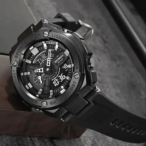 Часы военные мужские SKMEI 2101BK / Модные мужские часы / Часы наручные CY-580 электронные тактические | Зображення 3